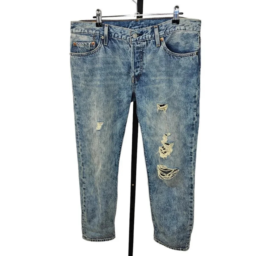 Levi's Womens 501 Distressed Jeans Size  29